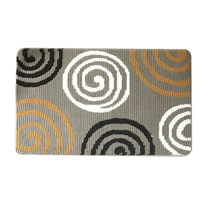 Коврик для двери в помещении геометрический цветной плед Толстый ворсистый пол ковер для ванной E65B