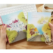 Kawaii корейский цветной блокнот, студенческий блокнот, планировщик для скрапбукинга, толстая книга