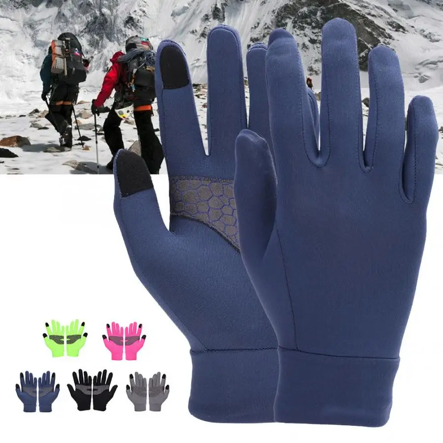 Durable Winter Thick Thermal Warm Full Finger Gloves for Running Skiing Outdoor Sports For Outdoor Sports Equipment