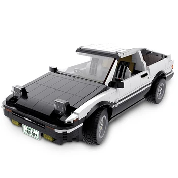 

1234Pcs 1:10 Drift Racing Car Model Bricks DIY Small Particle Building Blocks Vehicle For Children Birthday Gift -Static Version