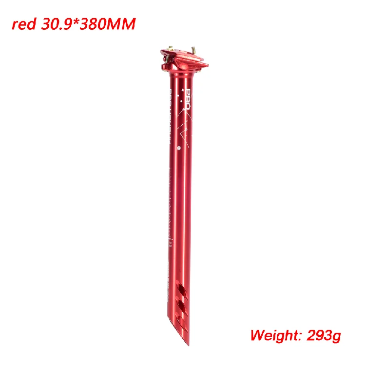 red 30.9Mm HONSUN Радуга MTB дорожный велосипед Подседельный штырь для горного велосипеда, полный ЧПУ красочные стойка сидения для горного велосипеда DH XC AM Подседельный штырь на подседельную трубу рамы 27,2/30,8/31,6 мм* 380 - Цвет: red 30.9Mm