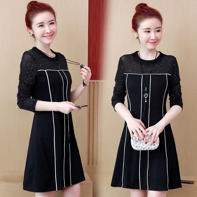 

Summer Office Lady A-line Solid Full Embroidery Fashioon Elegant Work Casual Streetwear O-neck Plus Size Holiday Party Dress