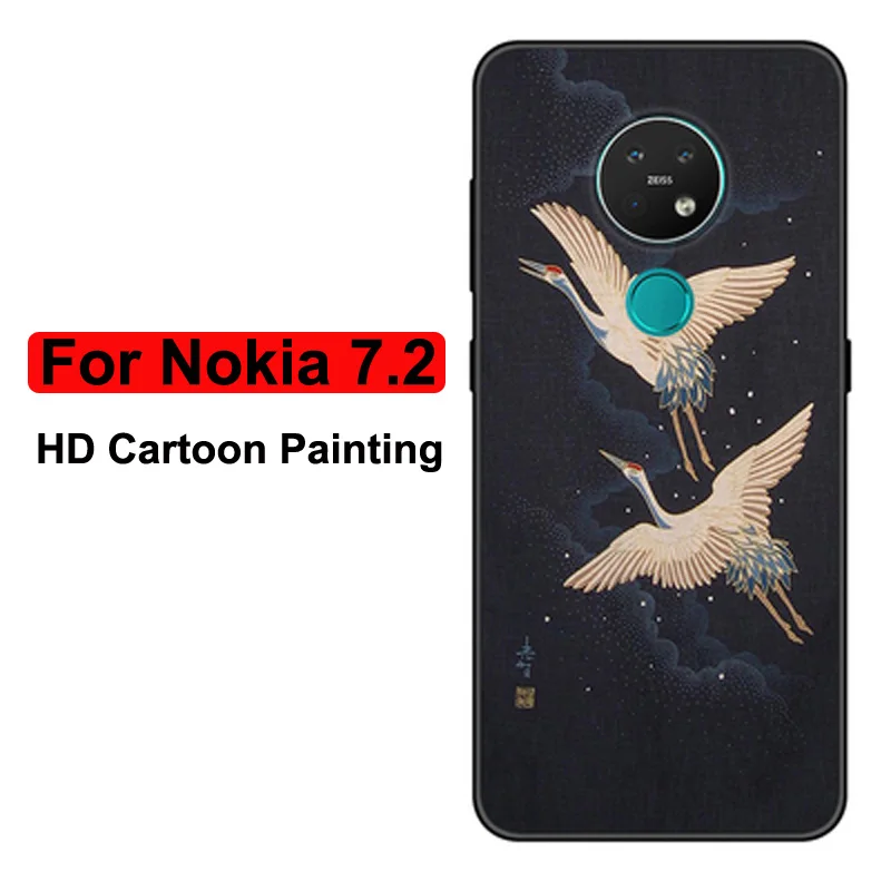 Для Nokia 7,2 чехол забавная силиконовая оболочка задняя крышка для Nokia 7,2 TA-1196 TA-1181 TA-1178 Nokia7.2 Мультяшные узорчатые телефонные чехлы - Цвет: No.7