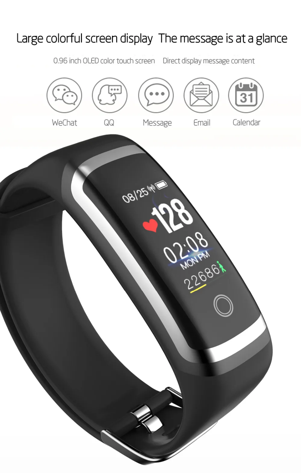 Wearpai M4 для бега, фитнес-часы в реальном времени, Смарт-часы с частотой сердечных сокращений, секундомер, калории, спортивные женские водонепроницаемые часы IP67