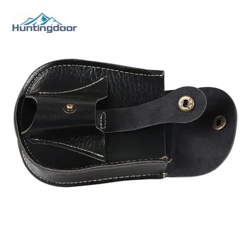 

Slingshot Bag Magnet Small Ball Pocket Slingshot Mud Pill Bag Black Leather Pocket Portable Slingshot Hunting Accessories