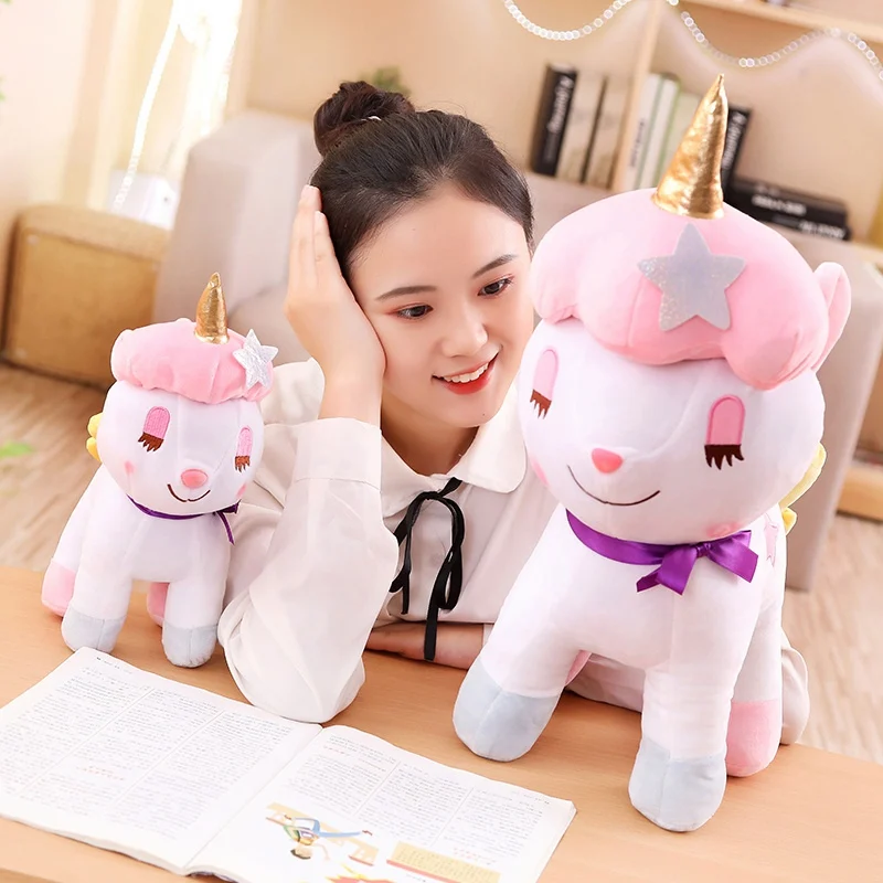 

Cute Beautiful Unicorn Plush Toy Soft Stuffed Animal Sleeping Horse Doll High Quality Doll Baby Accompany Toys Lovers Kids Gift