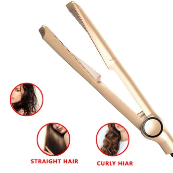 

Professional Hair Curler Straightener 2 In 1 Curling Iron Spiral Flat Irons Splint Curly Straightening Hair Care Styling Tools