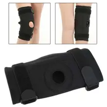 Knee Support Kneecap Brace Adjustable Breathable Double Steel Plate Kneepad Injury Patella Fixation For Sports Run 1 Pack M Size