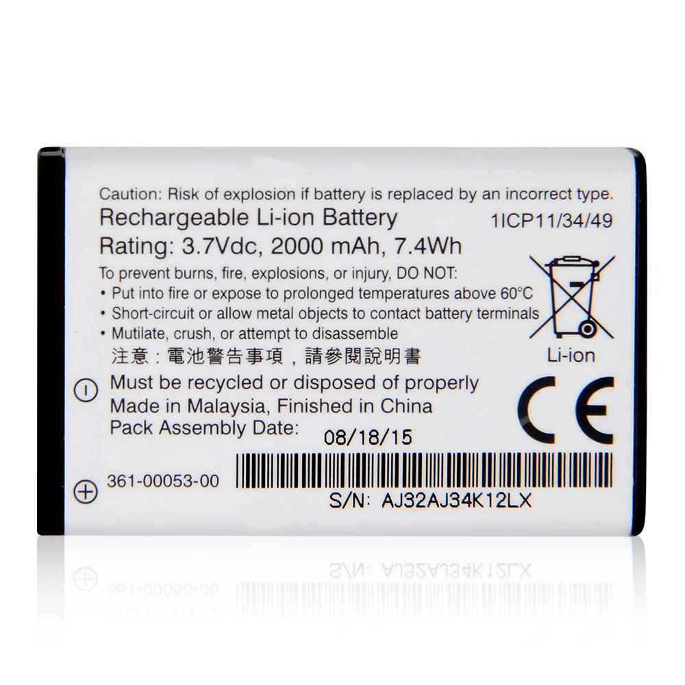 Original Replacement Battery 361-00053-04 For Garmin Montana 650 650T 600 VIRB GPS 361-00053-00 2000mAh | Мобильные телефоны и