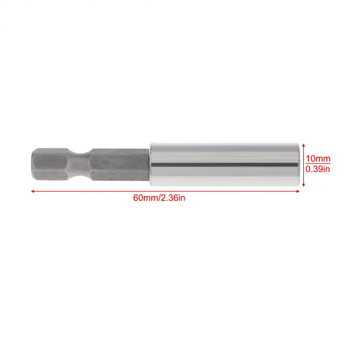 Screwdriver Socket Extension 58mm Hex Shank Screwdriver Bit Extension Rod with Magnetic Extension Positioning Rod