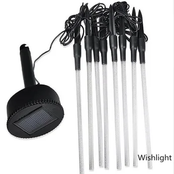 

8Pcs Solar Tube Light Bubbles Stick Solar Lamp Pathway Lawn Landscape Decoration Acrylic Outdoor BeautifulGarden Patio Lamps Set