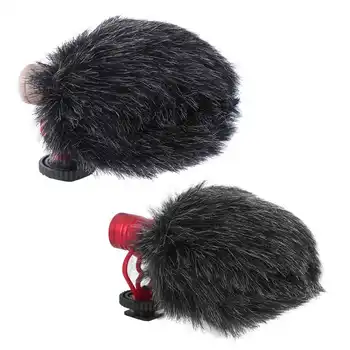 

Mini Portable 3.5mm Condenser Microphone Video Record Interview Mic with Muff for DSLR Cameras Camcorders Mobile Phones