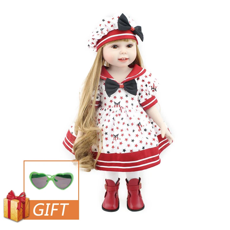 NPK 18 дюймов Кукла ручной работы Reborn Baby Dolls полностью силиконовая Реалистичная кукла принцессы реалистичный резиновый игрушка для детей подарок на день рождения - Цвет: C071