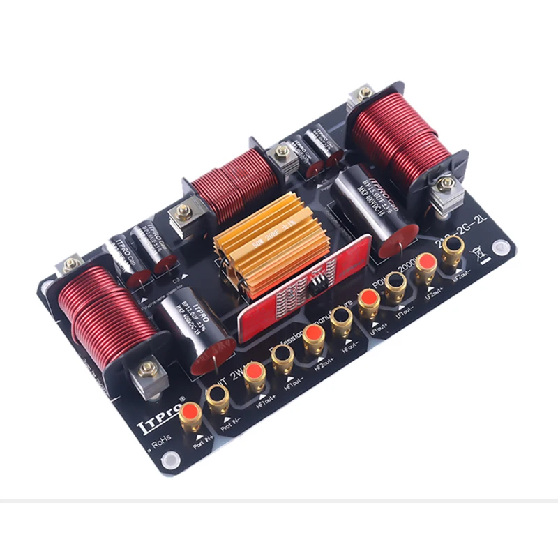 2000W 2 Way Dual Tweeter Dual Bass Frequency Divider HighPower Outdoor