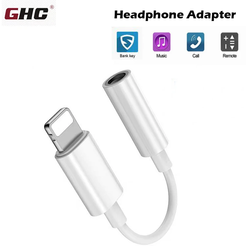 GHC аудио адаптер для наушников для iPhone 7 8 plus X XS гарнитура адаптеры для IOS системы для Lightning до 3,5 мм разъем дропшиппинг