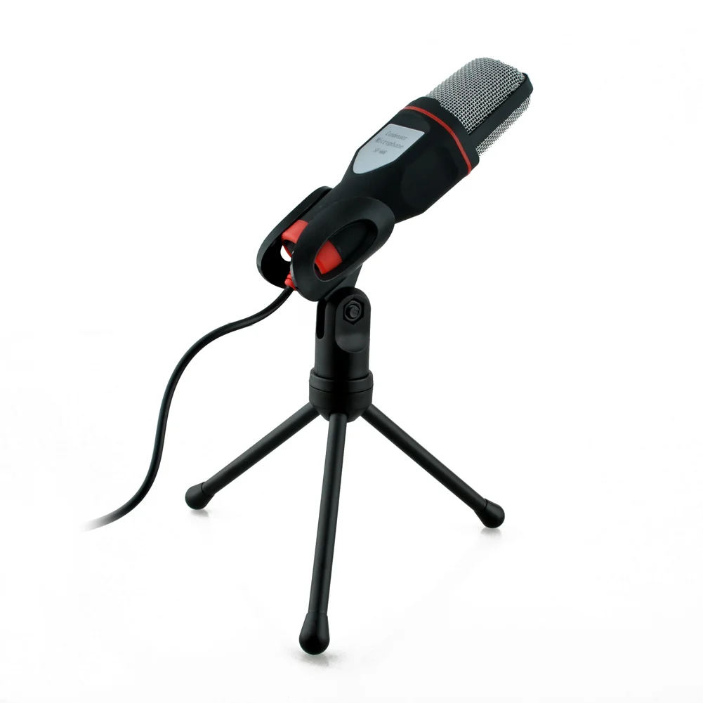 

Condenser Microphone High Sensitivity with Stand for Recording Computer Mic OD889