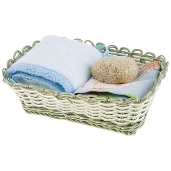 

Set of 2 Towels in a Basket + Soap, Charm, 30X50cm, Cotton 100%, Blue, Mahra + Mat. Home and kitchen products