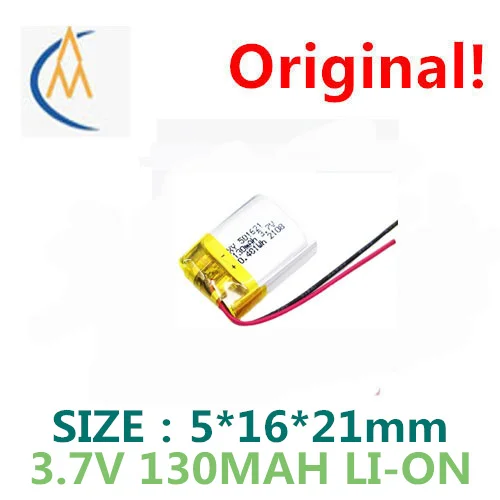 

Покупайте больше, дешево, 501621 литий-ионный полимерный аккумулятор 130 мАч, bluetooth-браслет, Аккумулятор 3,7 в, 051621 А