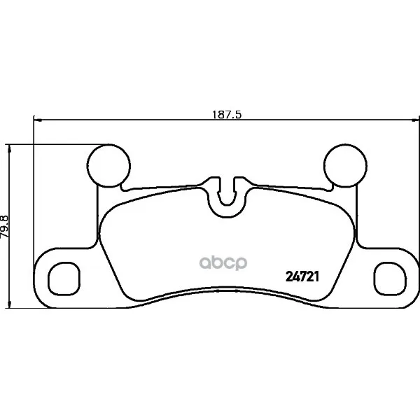Колодки Тормозные Дисковые, Комплект HELLA арт. 8DB355015-101