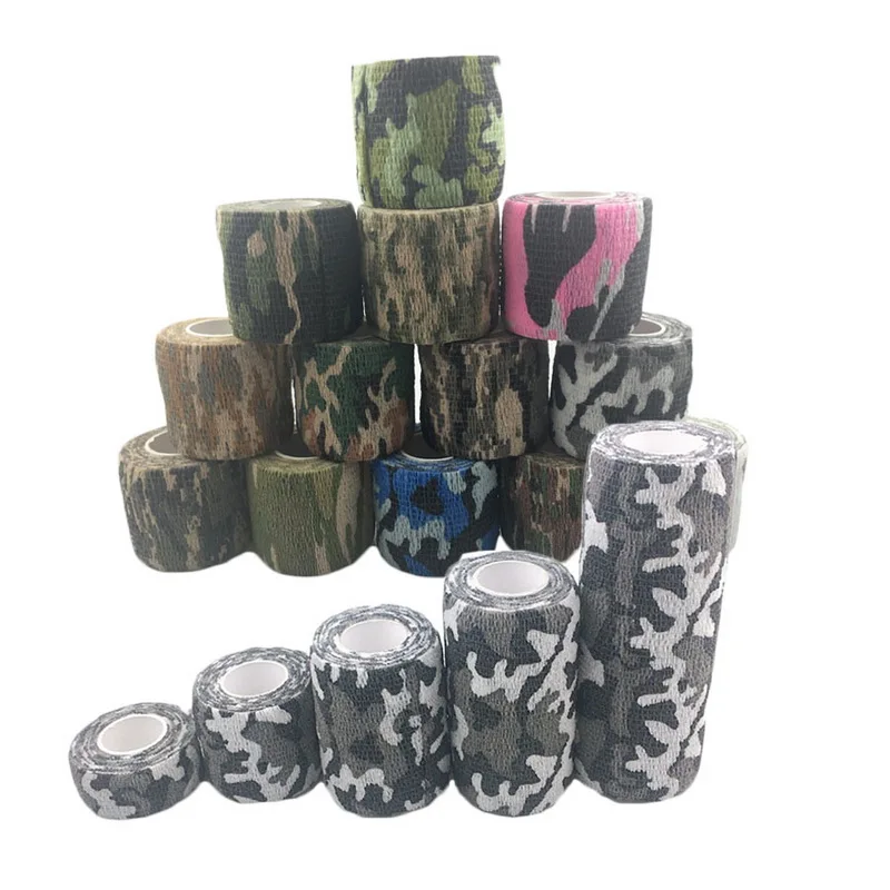 1-pz-camouflage-elastico-bendaggio-autoadesivo-dito-polso-palmo-caviglia-fissatore-avvolgere-nastro-crossfit-sport-nastro-pet-fasciatura-medica