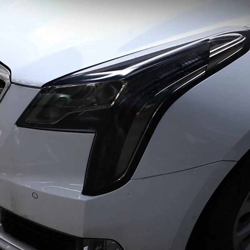 

For Cadillac XTS 2019 Headlight TPU Transparent Blackened Protective Film Scratch Resistant Toughness Decoration Lamp Stickers