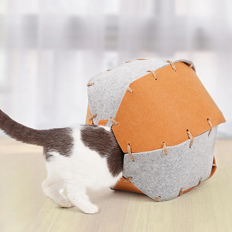 4 в 1 DIY кошачий домик многофункциональное кошачье гнездо кровать для кошки ручная работа натуральный Отдел кошачья игровая комната товары для домашних животных