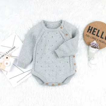 

Baby Clothes Girl Knitted Romper Long Sleeve Wool Autumn Winter Newborn Baby Costume Infant Jumpsuit Toddler Clothing Hot