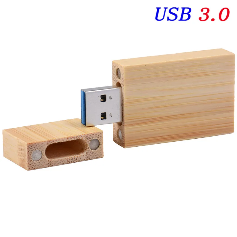 Bamboo JASTER USB 3,0 деревянный usb+ деревянная коробка usb флэш-накопитель 4 ГБ 8 ГБ 16 ГБ 32 ГБ 64 ГБ свадебная фотография подарок(10 шт. бесплатный логотип - Цвет: Bamboo