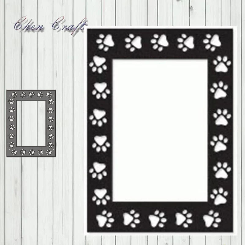 

Metal Cutting Dies Plum Feet Rectangle Stencils For DIY Scrapbooking Decorative Embossing Handcraft Die Cutting Template 2019