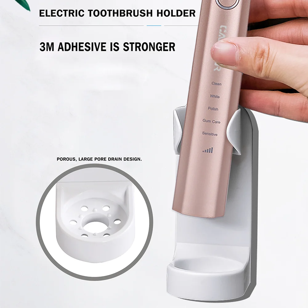 Electric Toothbrush Holder Mount Elastic Hold Toothbrush Holder Protect Toothbrush Handle Keep Dry Stop Mildew Wall Save Space
