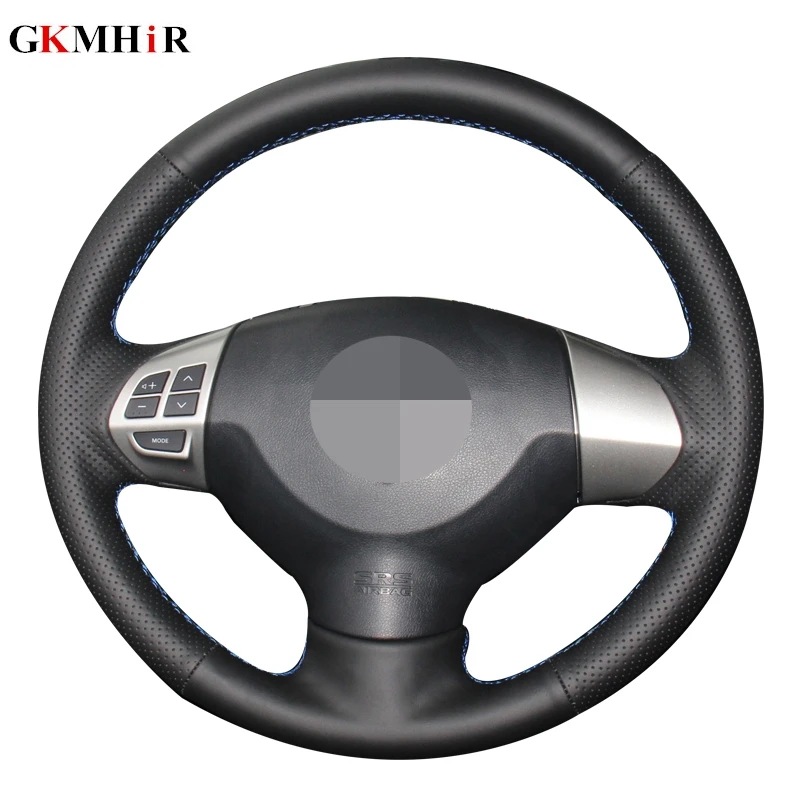 Black Artificial Leather DIY Car Steering Wheel Cover for Mitsubishi Lancer EX10 X Outlander ASX Colt Pajero Sport | Автомобили и