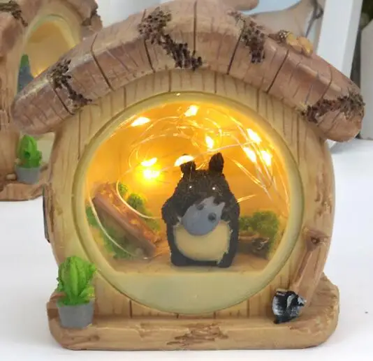 D Новинка освещение студия Ghibli унесенный спиралью светодиодный ночник ТВ миниатюрная Сенсорная лампа дети чтение Тоторо Свет Спальня Декоративные - Цвет: D