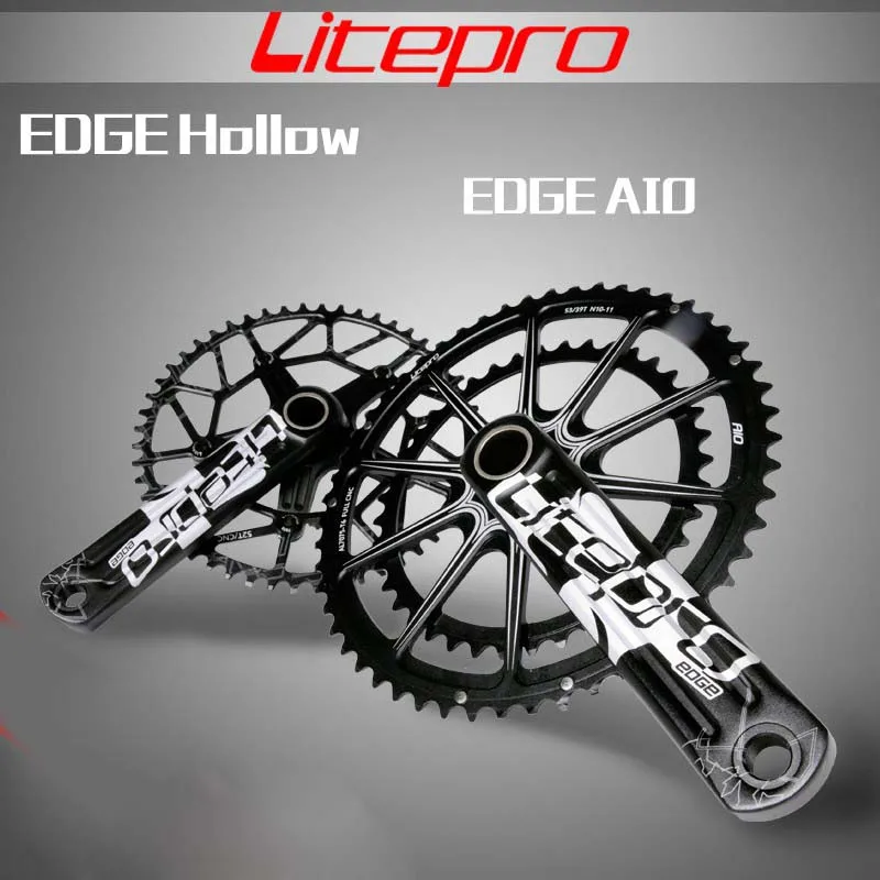 Litepro край полые 130BCD дорожный велосипед Кривошип шатун 170 мм 172,5 мм Дорожный складной велосипед запчасти для велосипеда