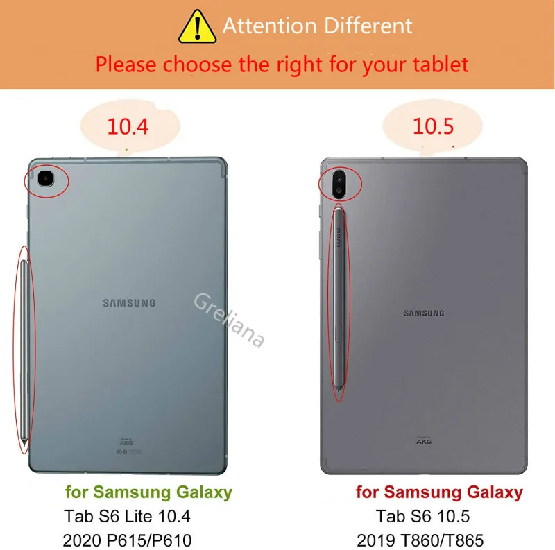 Funda protectora de cuero para Samsung Galaxy Tab S6 Lite, 10,4 pulgadas,  SM P610, P615, S6 Lite, 10,5|Fundas de tablets y libros electrónicos| -  AliExpress