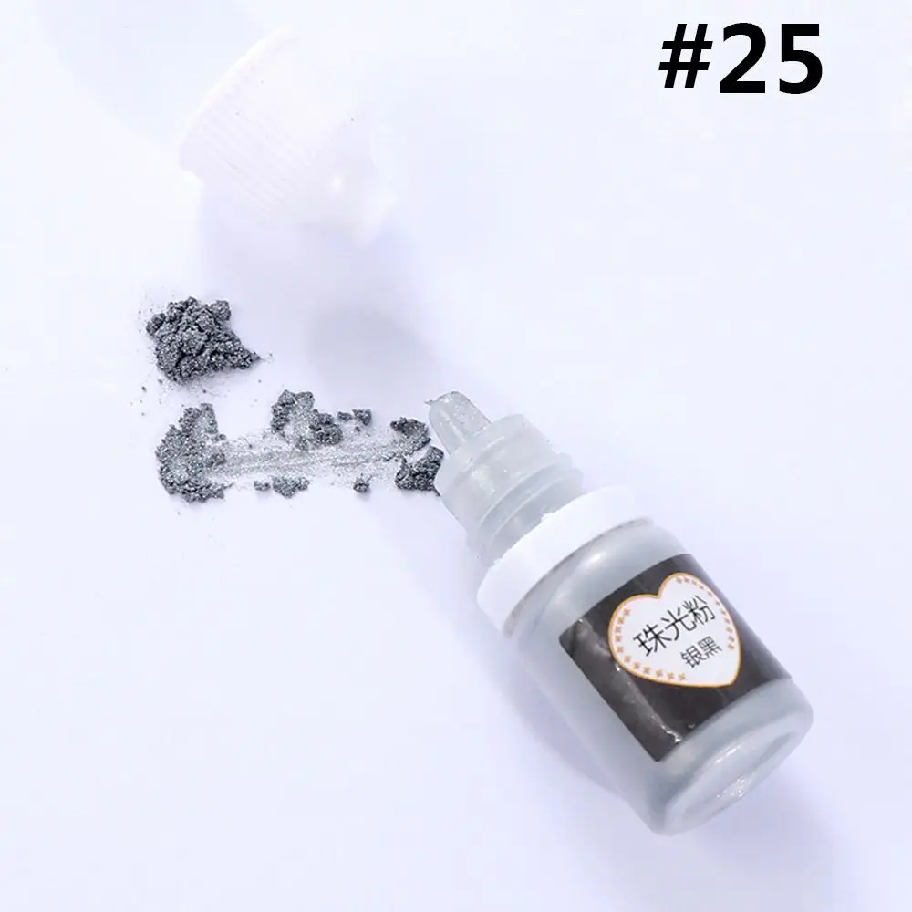Color 25 24-Цвет косметика парфюмерия диспенсер 5 мл кружевные шелковые трусики перламутрового оттенка пигментный порошок MICA Радуга УФ из эпоксидной смолы для ювелирных изделий Трафаретный вырубной штамп Бумага декор для рукоделия - Цвет: Color 25