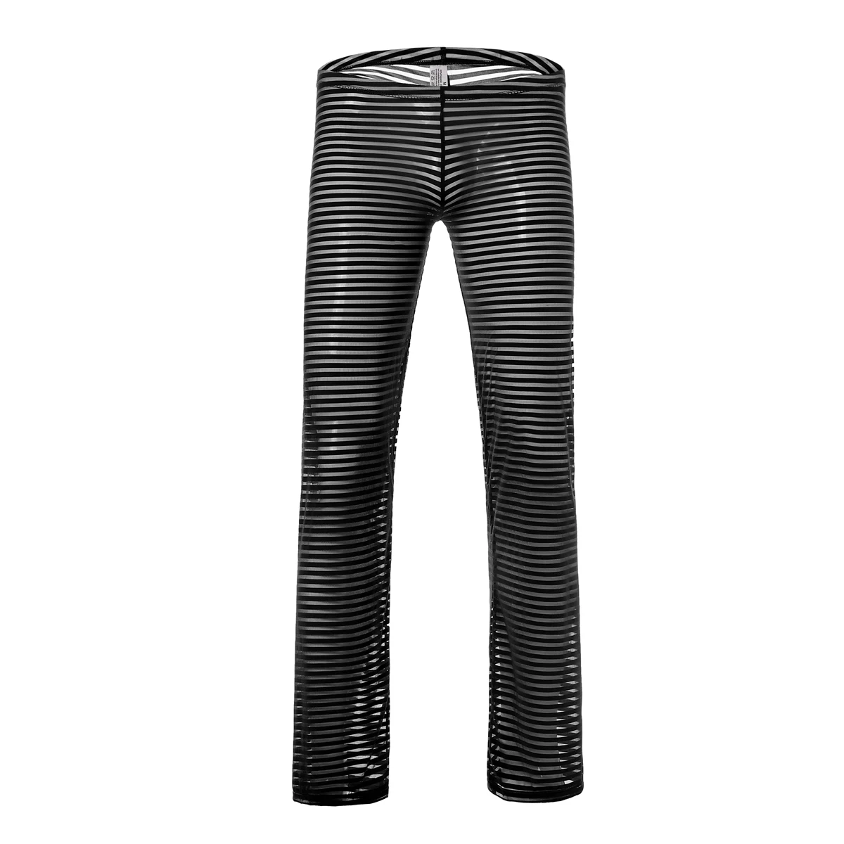 Black Pant 2 шт./компл. Для мужчин нижнее белье Комплекты Прозрачная Рассыпчатая Повседневное Фитнес Спортивная футболка и штаны, костюмы сексуальные мужские пижамы, нижнее белье - Цвет: Black Pant