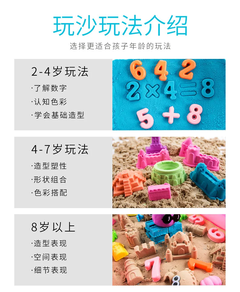 Космическая Игрушка песок цвет глины dai mo ju набор для детей DIY Цветная глина 10 цветных песка волшебный безопасный нетоксичный