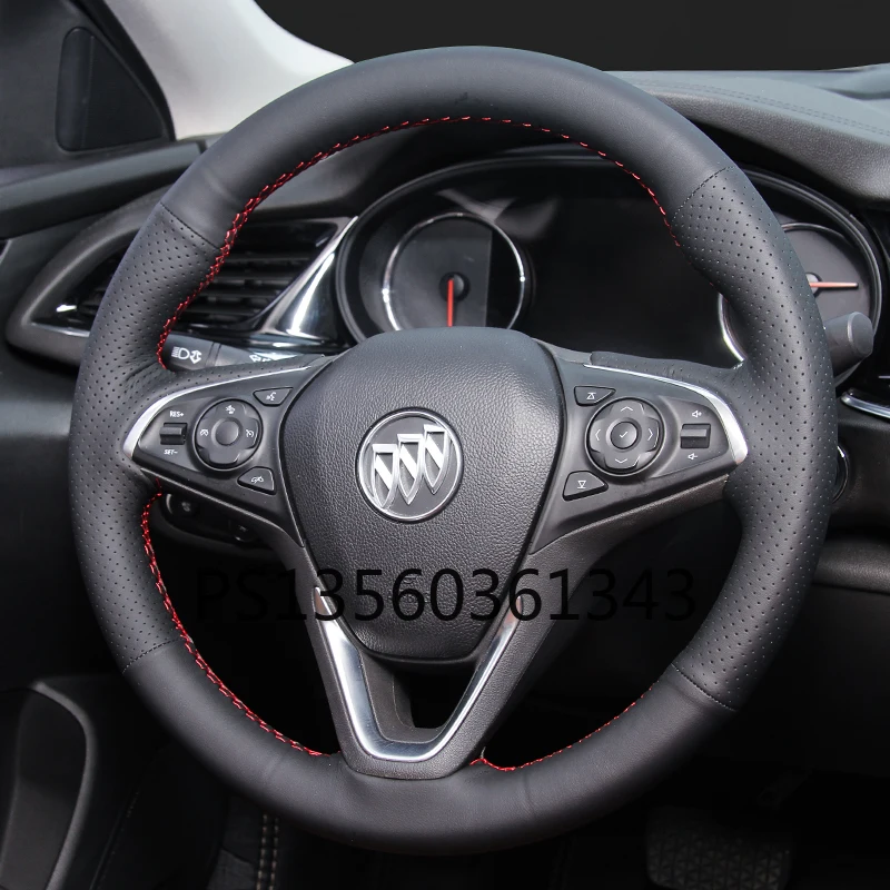 

Suitable for Buick Verano Excelle Regal GL8 hand-sewn steering wheel cover leather grip cover