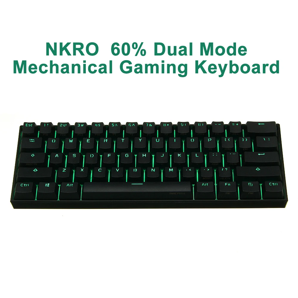 Мини Портативный Anne Pro 2 60% NKRO Беспроводная bluetooth USB игровая клавиатура двойной