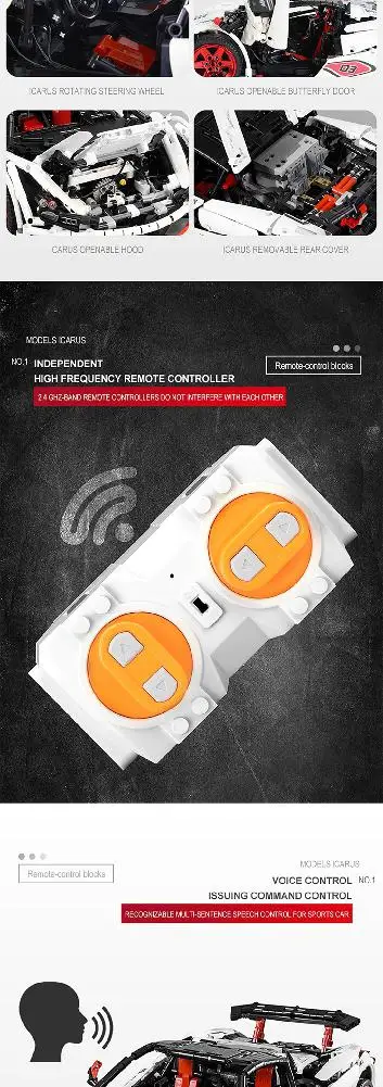 RCtown 1/10 13067 гоночный автомобиль строительные блоки кирпичи совместимые игрушки для детей