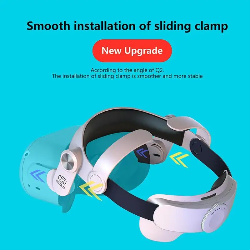 M2 Strap For Oculus Quest 2 Elite Strap Handle Grip Covers Fiitvr T2 Adjustment Comfortable Decompression Vr Accessori U5a6