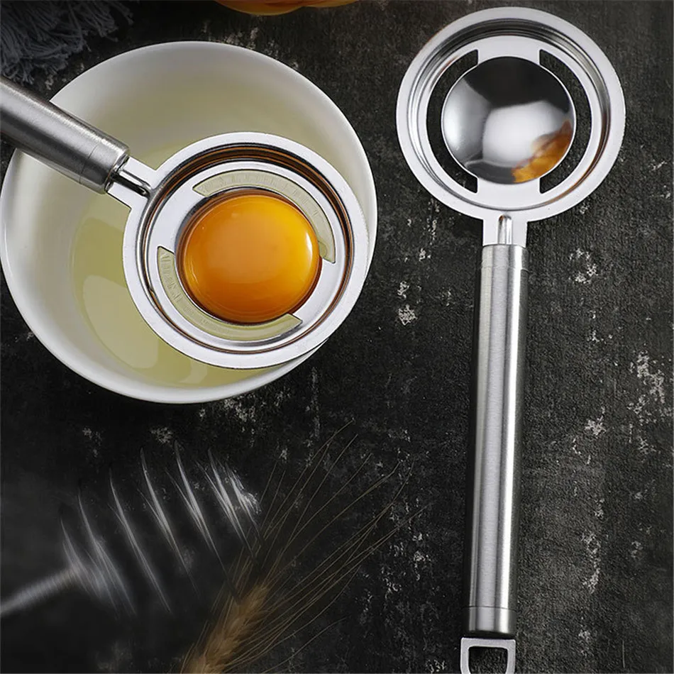 Household Stainless Steel White Egg Yolk Seperator Separator Kitchen Cooking Gadget Sieve Tool White Egg Separator Drop Shipping