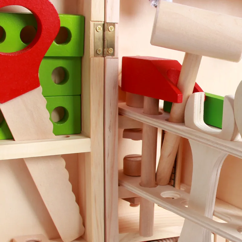 

Wooden Model Tool Kit Combination Children'S Educational Play House Disassembly Hand Multi-functional Toy