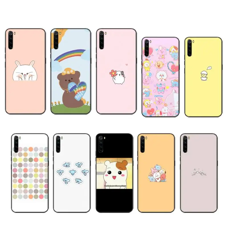 FFboost простой мультяшный чехол coque fundas etui для xiaomi note max mi 3 7 8 9se Redmi 7a 8t 10 pro lite чехлы |