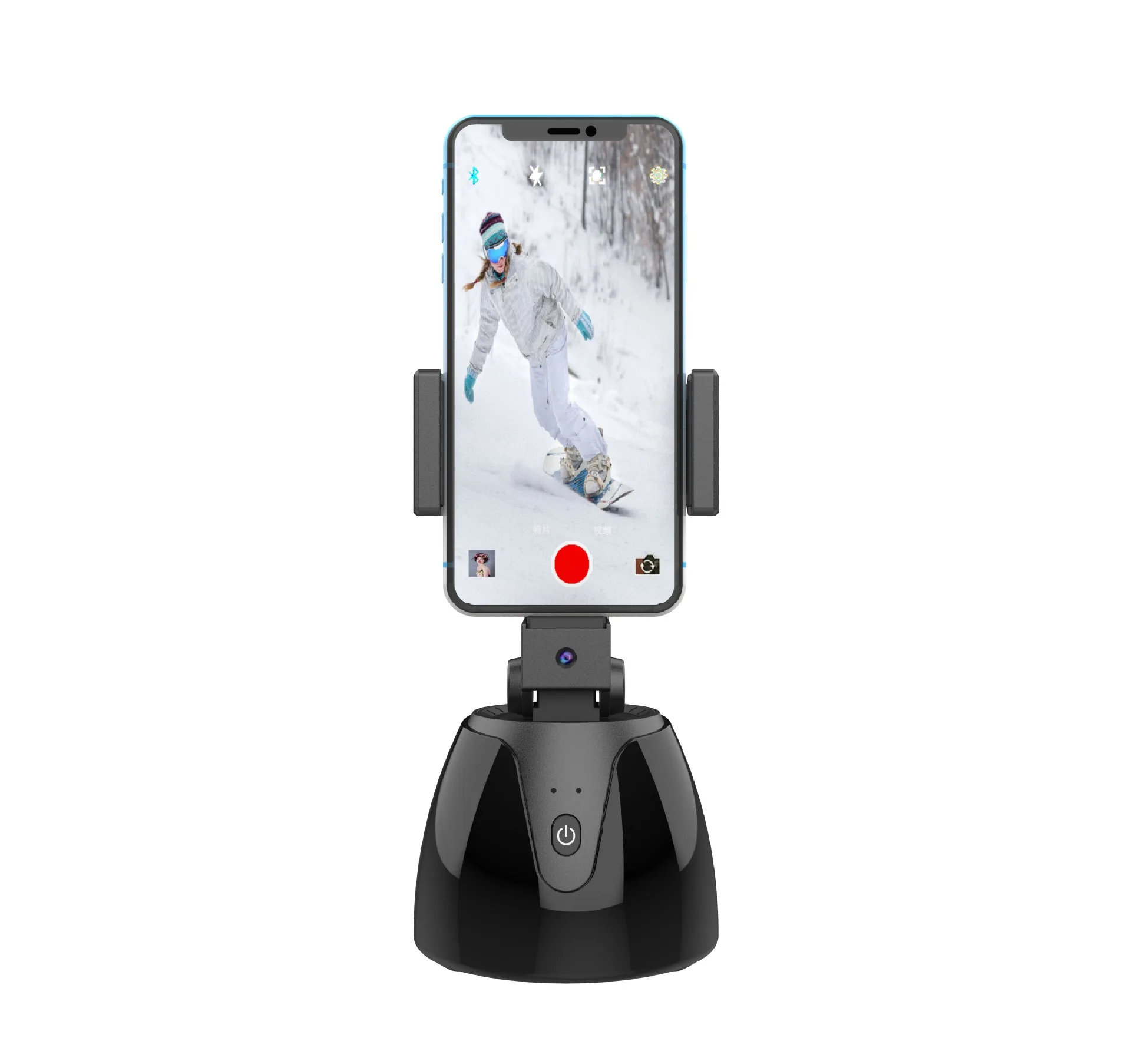 360 &deg; rotation intelligent follow object tracking camera AI face recognition photo live Gimbals