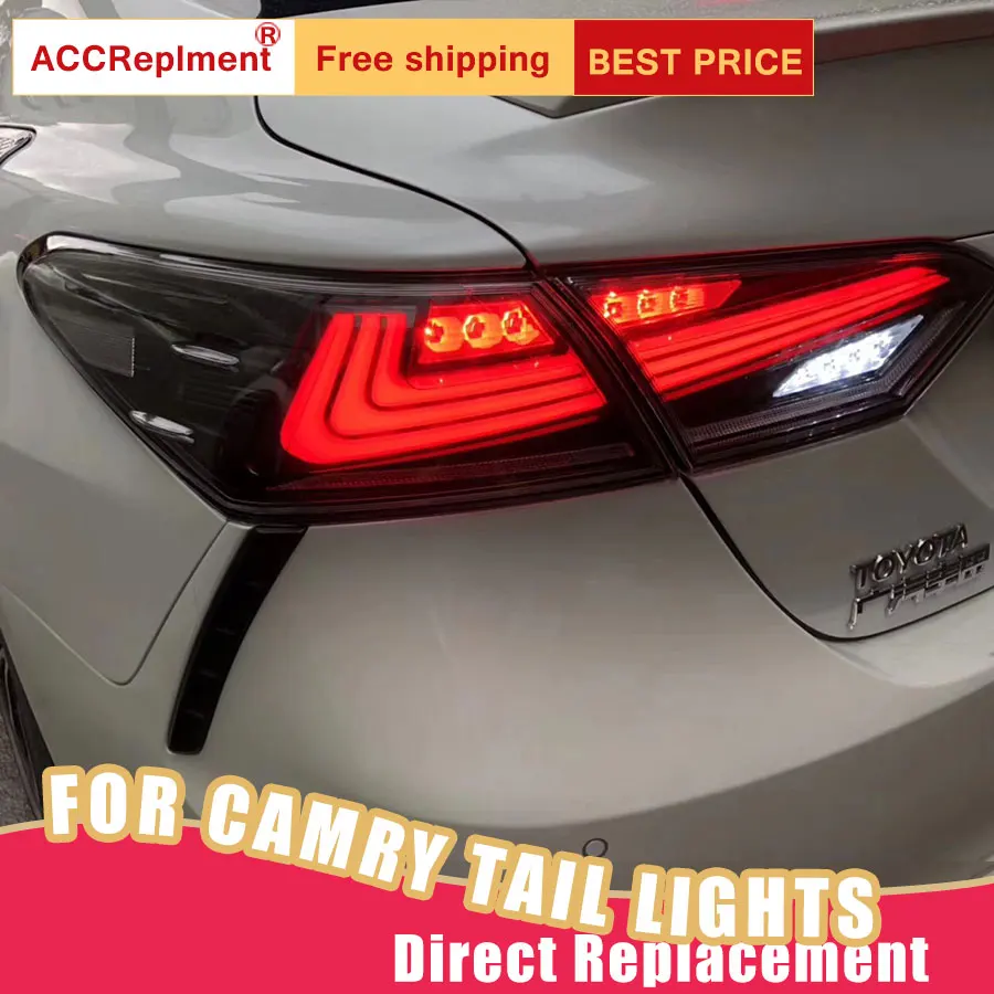 Светодиодный фонарь светильник s в сборе для Toyota Camry светодиодный задний фонарь стоп-сигнал заднего хода светильник беспроводной сзади Резервное копирование лампа DRL для хвостовой части автомобиля светильник s