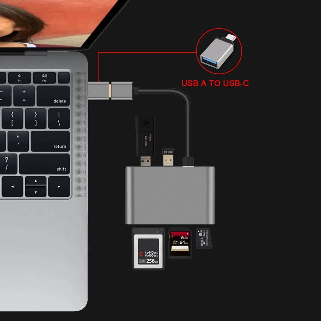 USB 3,0 концентратор тип-c до 4K X 2K HDMI зарядный кардридер адаптер для Pro usb-хаб аксессуары для ноутбуков для ПК ноутбуков