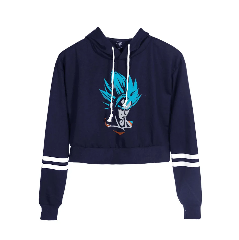 Принт толстовка с драконом sweashirts короткие сексуальные толстовки для женщин укороченный топ рубашка Повседневный пуловер с капюшоном одежда с длинными рукавами