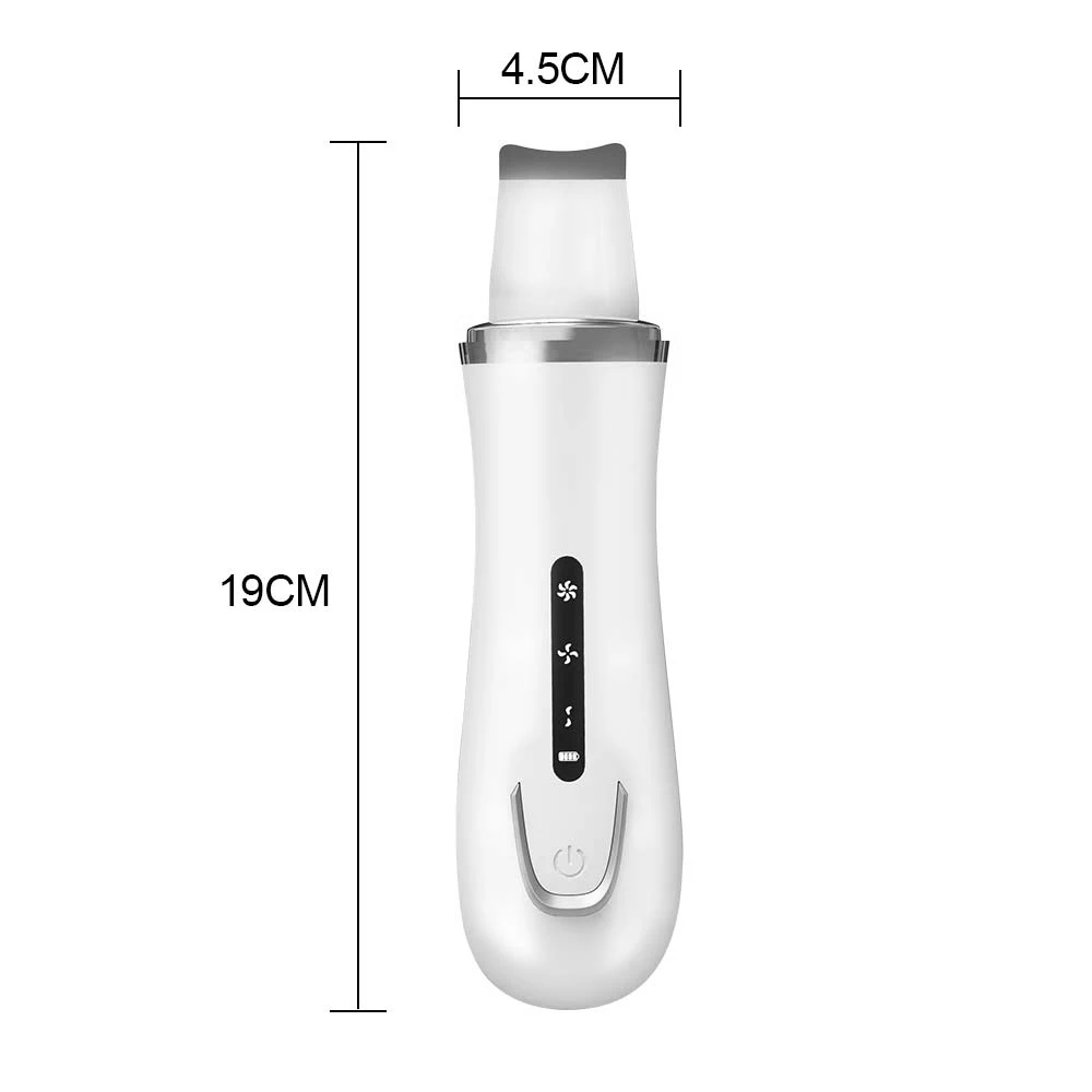 Facial Skin Scrubber Blackhead Remover Ultrasonic Face Deep Pore Acne Cleaner Spatula Face Lifting Whitening Massager Skin Care