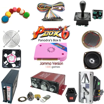 

2 Player 1300 IN 1 jamma arcade kit arcade machine complete set parts kit arcade buttons kit for pandora Box 6